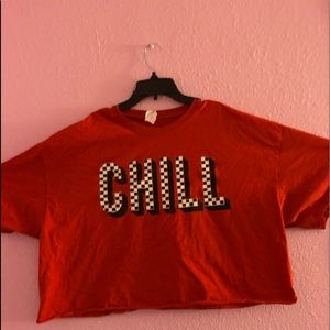 Red rue21 crop top